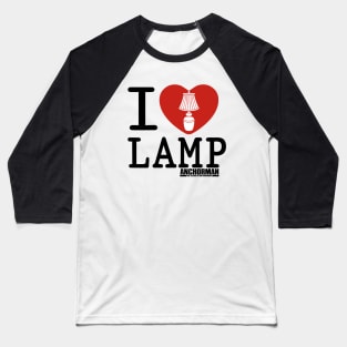 Anchorman I Heart Lamp Icon Baseball T-Shirt